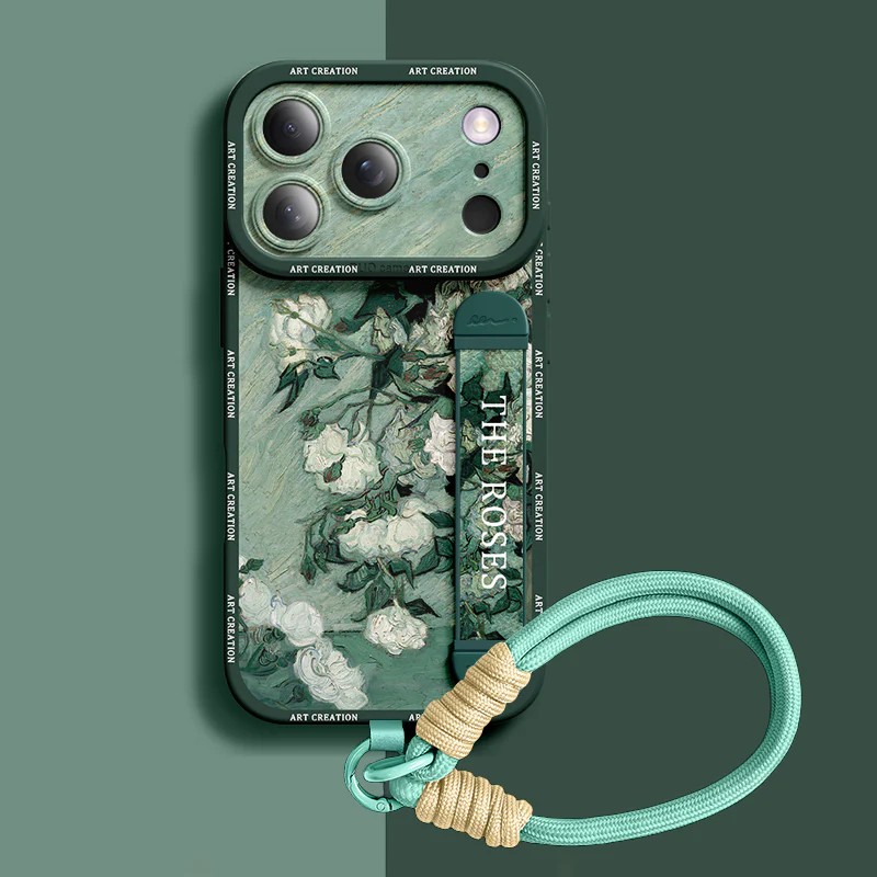 iPhone Series | Art Series Liquid Silicone Wristband Phone Case - Image 11