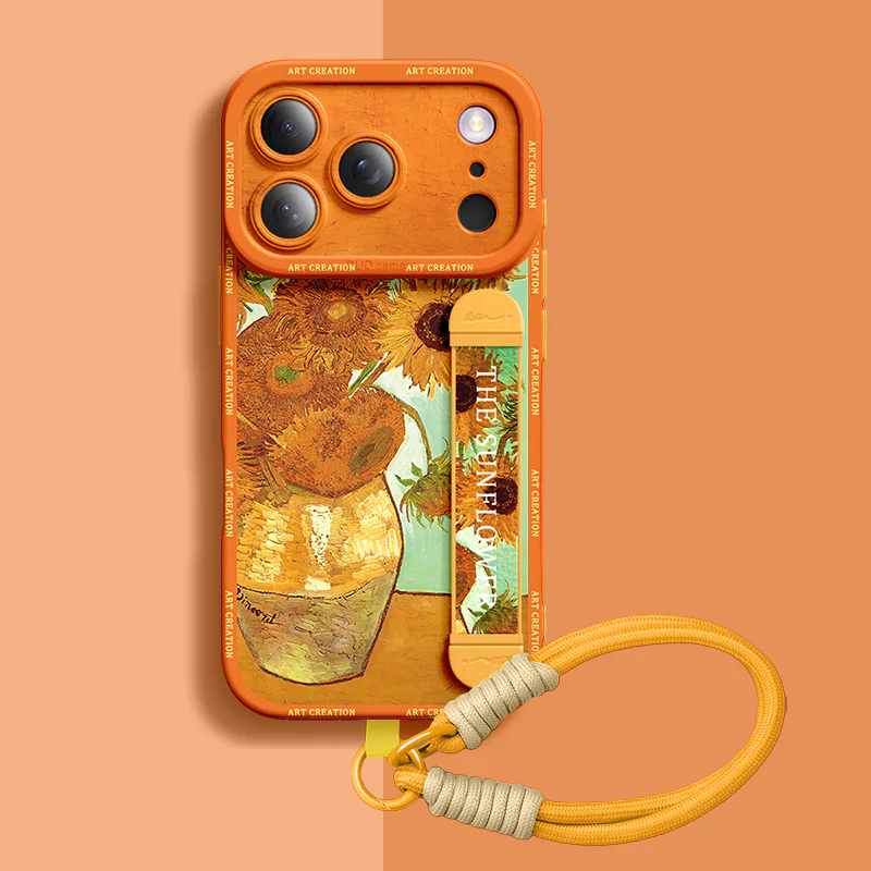 iPhone Series | Art Series Liquid Silicone Wristband Phone Case - Image 6