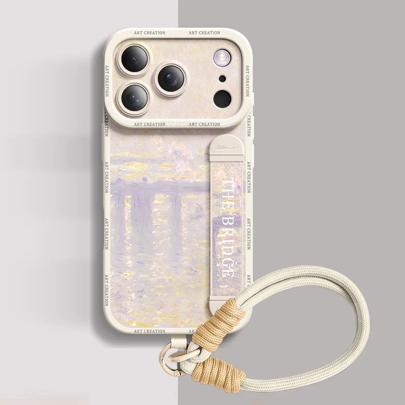 iPhone Series | Art Series Liquid Silicone Wristband Phone Case - Image 8