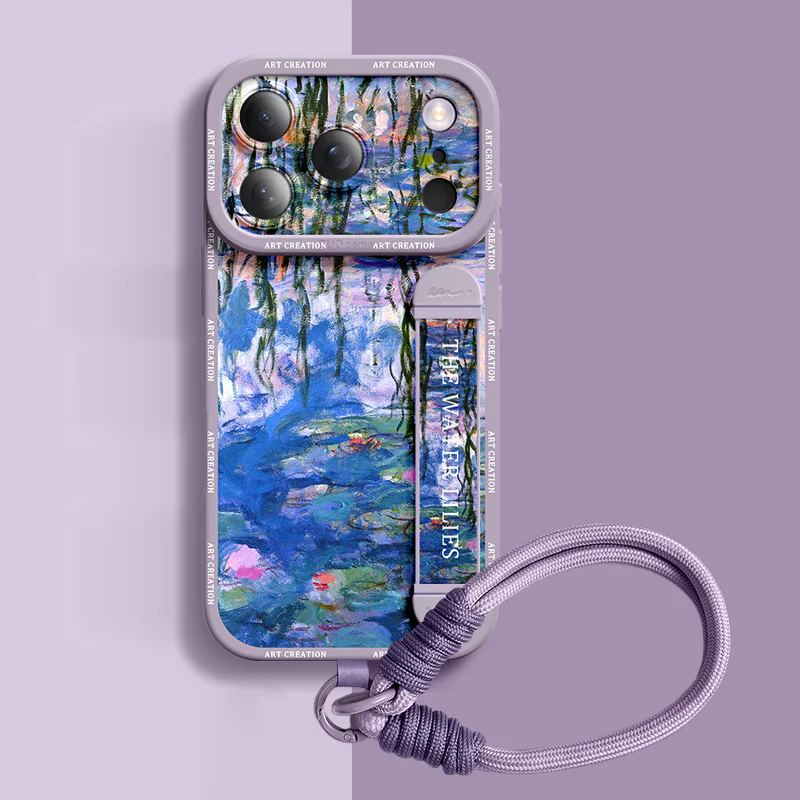 iPhone Series | Art Series Liquid Silicone Wristband Phone Case - Image 9