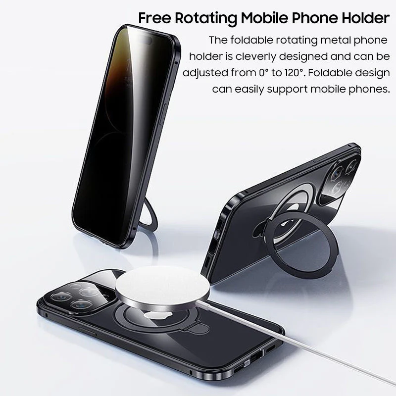 iPhone MagSafe Series | Double-Sided Magsafe Folding Stand Phone Case - Image 5