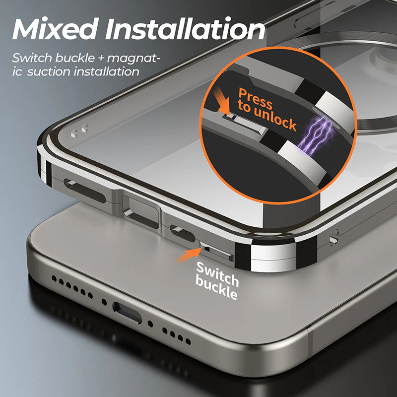 iPhone MagSafe Series | Double-Sided Protective Magsafe Snap Phone Case - Image 3