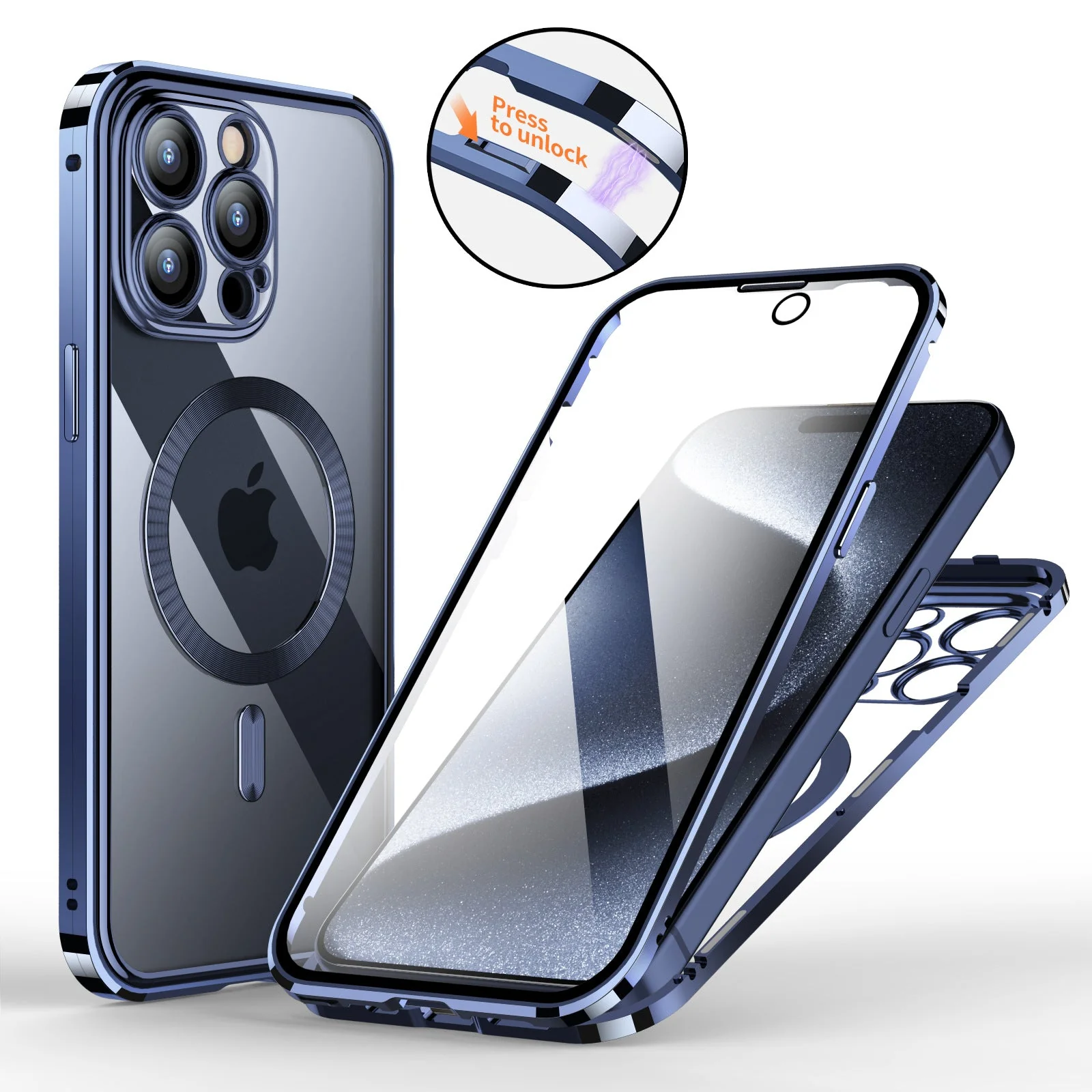 iPhone MagSafe Series | Double-Sided Protective Magsafe Snap Phone Case - Image 5