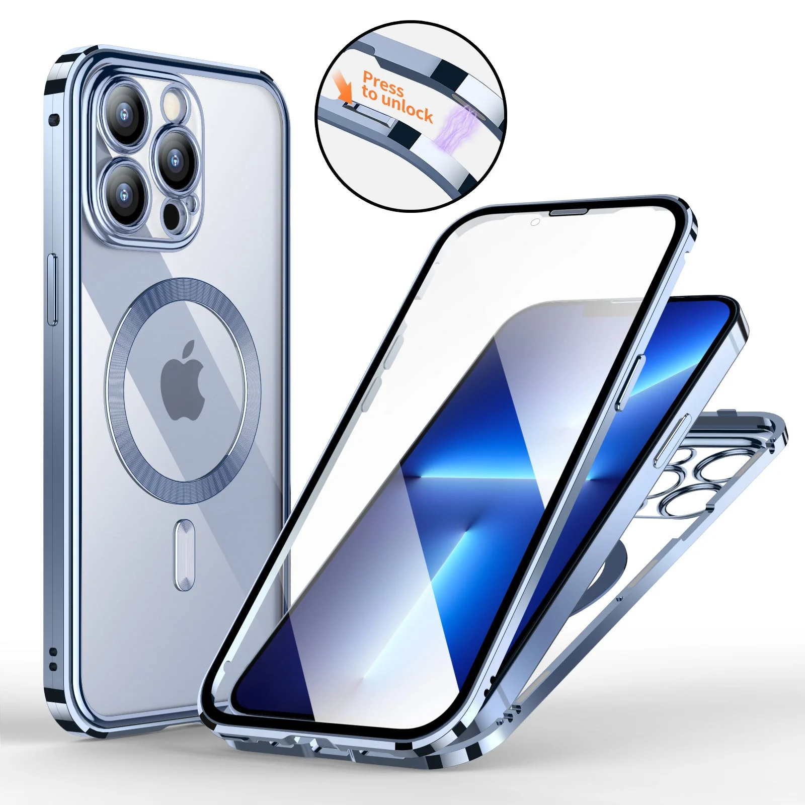 iPhone MagSafe Series | Double-Sided Protective Magsafe Snap Phone Case - Image 9