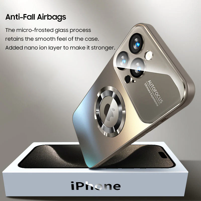 iPhone MagSafe Series | Frosted Glass Phone Case with Large Window - Image 3