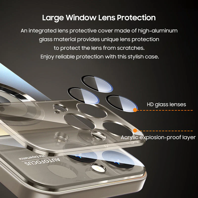 iPhone MagSafe Series | Frosted Glass Phone Case with Large Window - Image 4