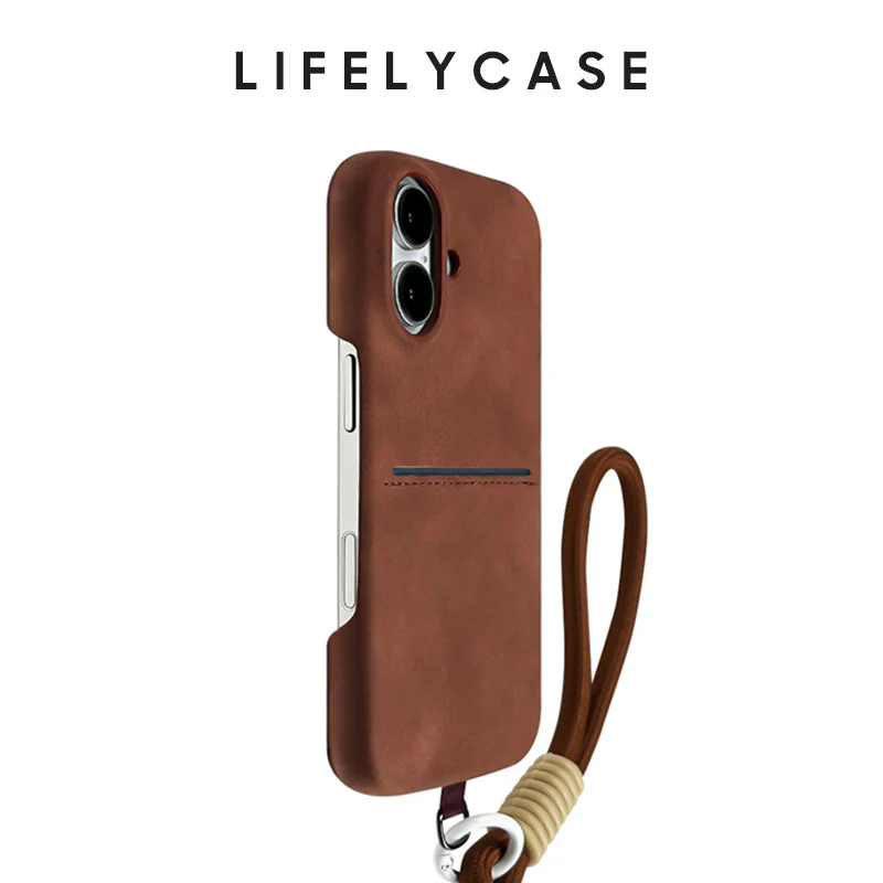 iPhone Lanyard Series | Leather Phone Case with Card Holder - Image 3