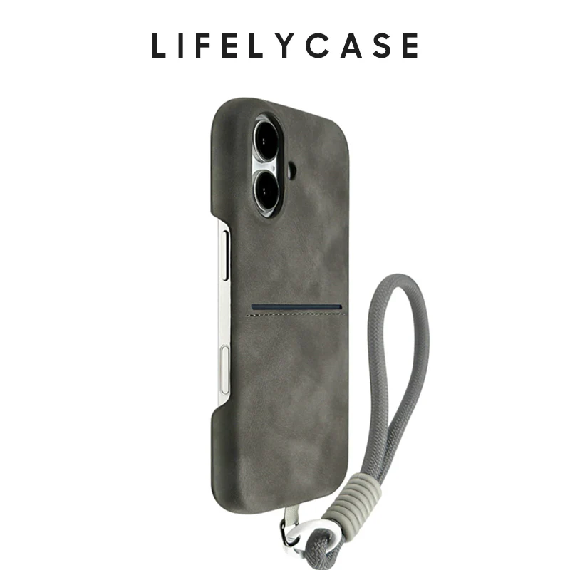 iPhone Lanyard Series | Leather Phone Case with Card Holder - Image 5